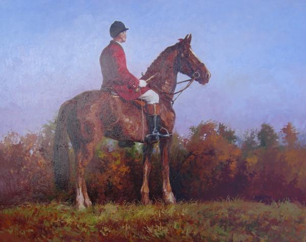 The Master of the Hunt, 24 X 30 (Oil)
