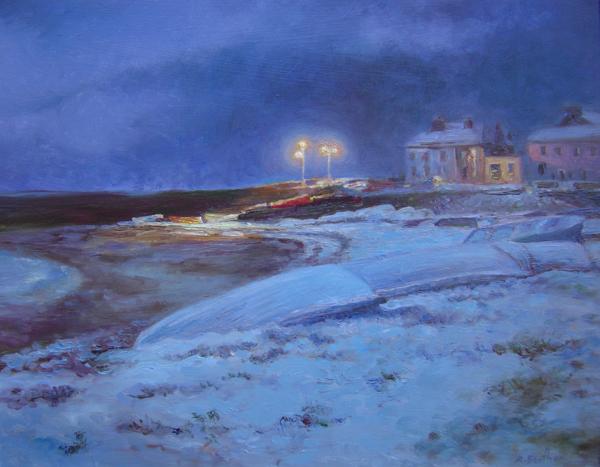 5am, Winter Harbour, 16 X 20 (Oil) - Sold