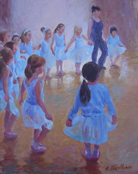 Ballerinas, 9 X 10 (Oil)