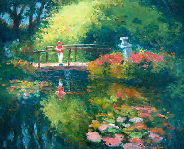 Japanese Gardens, Powerscourt Estate, 10 X 12 (Oil)