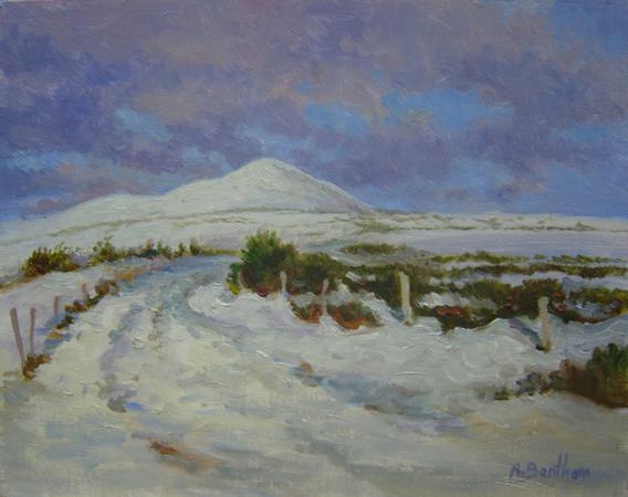 Snow on the Wicklow Mountains, 8 X 10 (Oil) - Sold