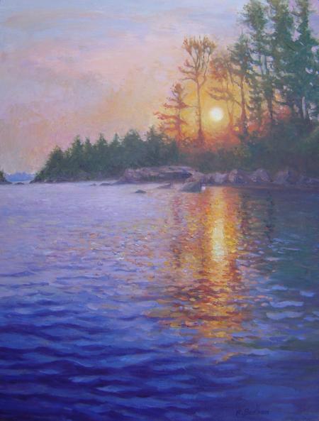 Sunrise, Honey Harbour, 18 X 14 (Oil)