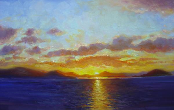 Sunrise, Co. Kerry, 12 X 16 (Oil) - Sold