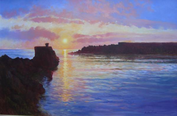 Sunrise, The Harbour, 24 X 36 (Oil) - Sold